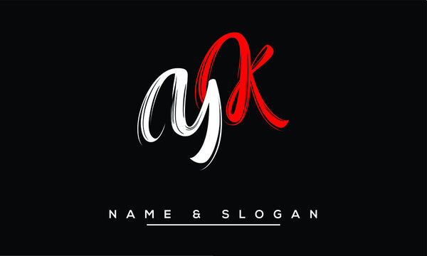 YK, KY, Y, K   Abstract Letters Logo Monogram