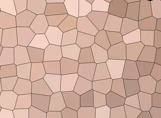 Patchwork, mosaïc,  illustration, pastel colors of pink