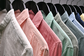 Combination of different colours of shirt