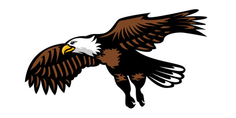 Eagle mascot illustration