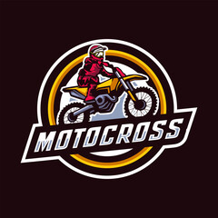 Motocross badge logo