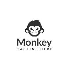 vector design monkey logo. logo template