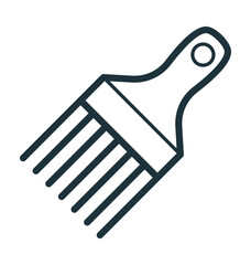 Afro Comb Vector Icon