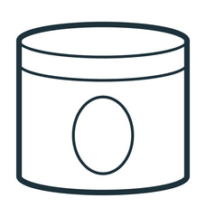 Cream Jar Vector Icon