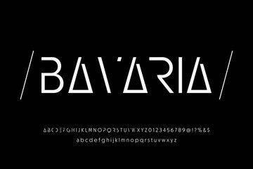 minimal alphabet font, dark  style  vector background, typeface design