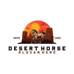 Desert horse logo