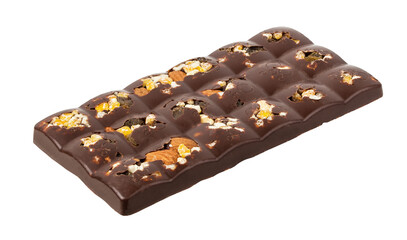 Chocolate  isolated on white background with clipping path