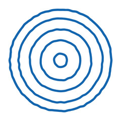 Golf Ball doodle icon hand drawn illustration