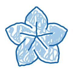 Lotus Flower doodle icon hand drawn illustration