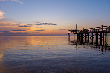 pier at sunset