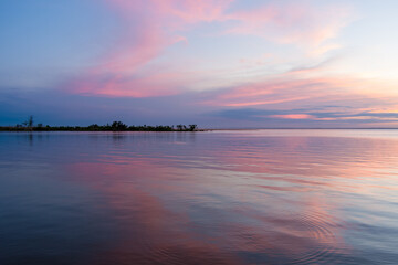 Mobile Bay at sunset 