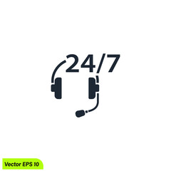 customer service icon simple design element