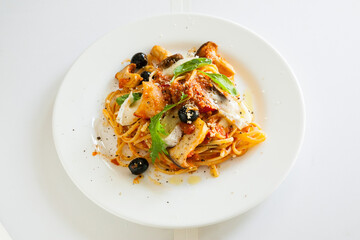 トマトソースのパスタ（スパゲッティ）