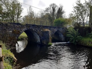 Fototapeta premium Puente del río Magdalena a la salida de Vilalba, Galicia