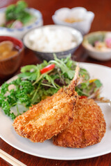 アジフライ定食