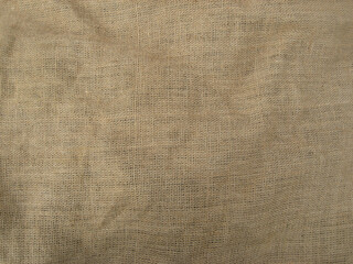Beige crumpled sackcloth  texture
