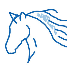 Sportive Barrier doodle icon hand drawn illustration