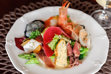 レストランの料理　前菜　アペタイザー　