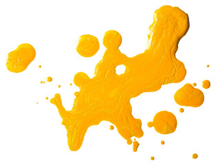 Acrylic stains paint drops yellow on paper