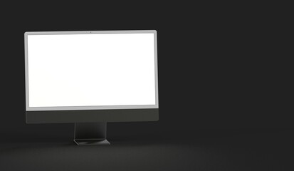 monitor, iMac, new, 2021, 2022, business, computer, design, 3d, screen, modern, display, electronic, laptop, device, office, work, blank, illustration, 