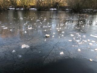 RIO TORMES HELADO ENERO 2021 SALAMANCA