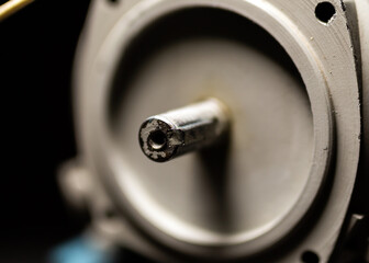 Old Induction motor. Asynchronous motor