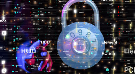 Cybersecurity and information or network protection. Future technology web