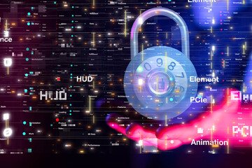 Cybersecurity and information or network protection. Future technology web