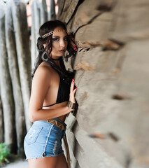 Naklejka premium Beautiful girl
