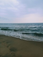 waves on the beach