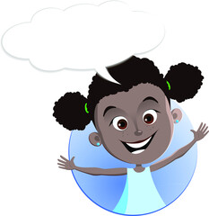 Girl facial expression avatar
