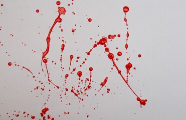 red paint splatter
