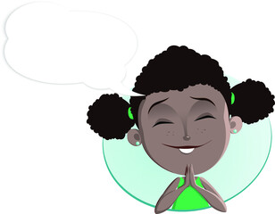 Girl facial expression avatar