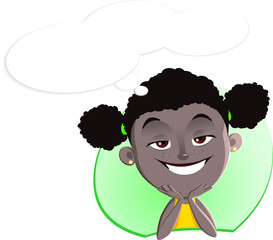 Girl facial expression avatar