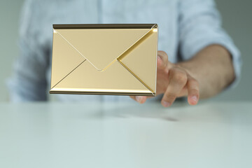 email marketing concept, send e-mail or newsletter.