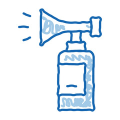 Fire Extinguisher doodle icon hand drawn illustration