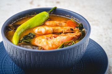 Sinigang na Hipon sa Sampalok (Stewed Shrimp in Tamarind Soup) is a well-loved Filipino dish best...