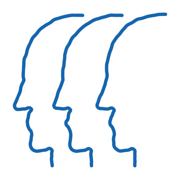 recommend clip art: general group opinion doodle icon hand drawn illustration