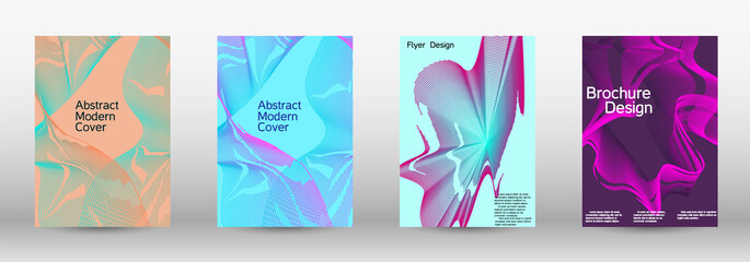 Artistic covers design. A set of modern abstract covers.