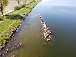 Bank of a river in Bavaria Photographed in detail