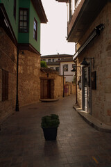 Fototapeta premium narrow street in the town