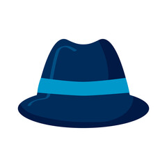 blue male hat