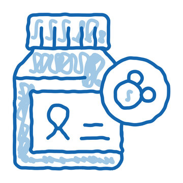 recommend clip art: cancer pills doodle icon hand drawn illustration