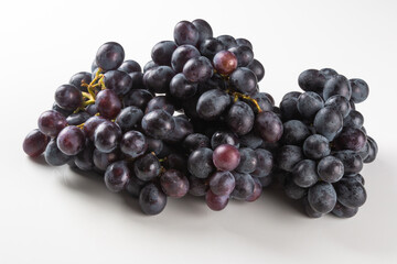 Purple fruit grape isolated on white background