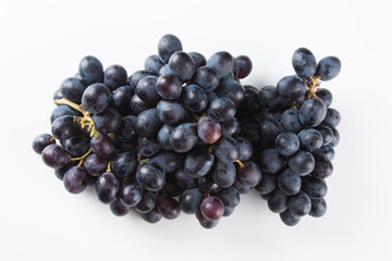 Purple fruit grape isolated on white background