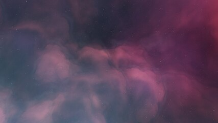 nebula gas cloud in deep outer space, colorful space background with stars