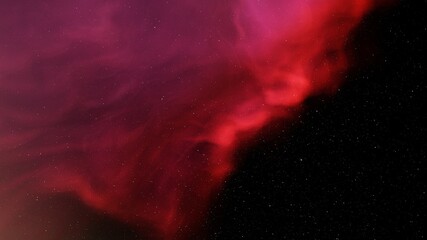 nebula gas cloud in deep outer space, colorful space background with stars