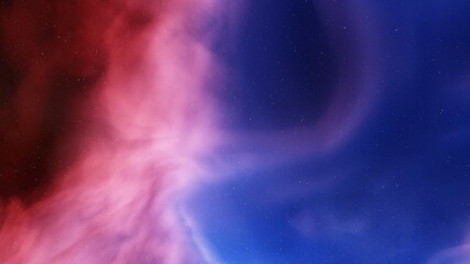 nebula gas cloud in deep outer space, colorful space background with stars
