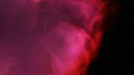 nebula gas cloud in deep outer space, colorful space background with stars