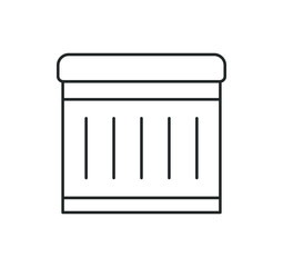 different types of mattresses, line icon, 